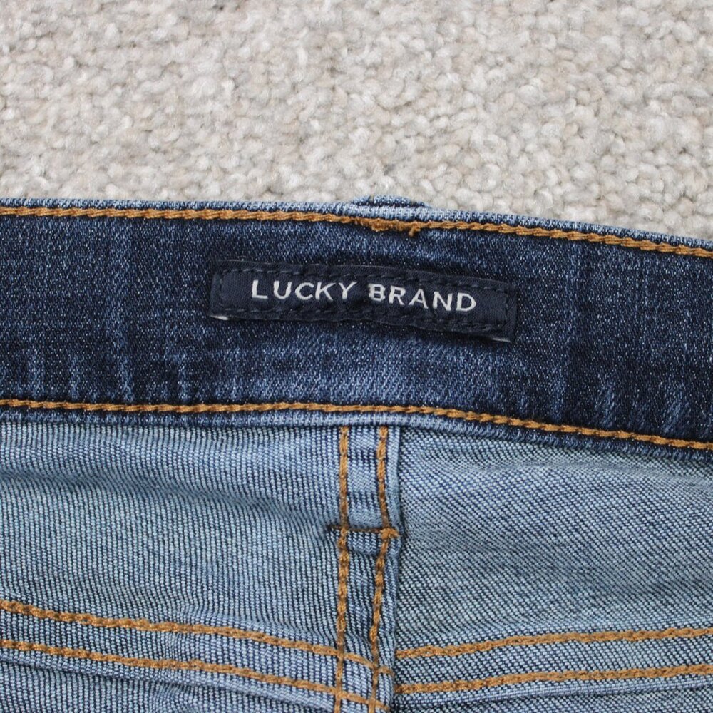 Lucky Brand Jeans Mens 30x32 Blue Coolmax 110 Slim 5-Pocket Stretch Demin - Picture 11 of 16